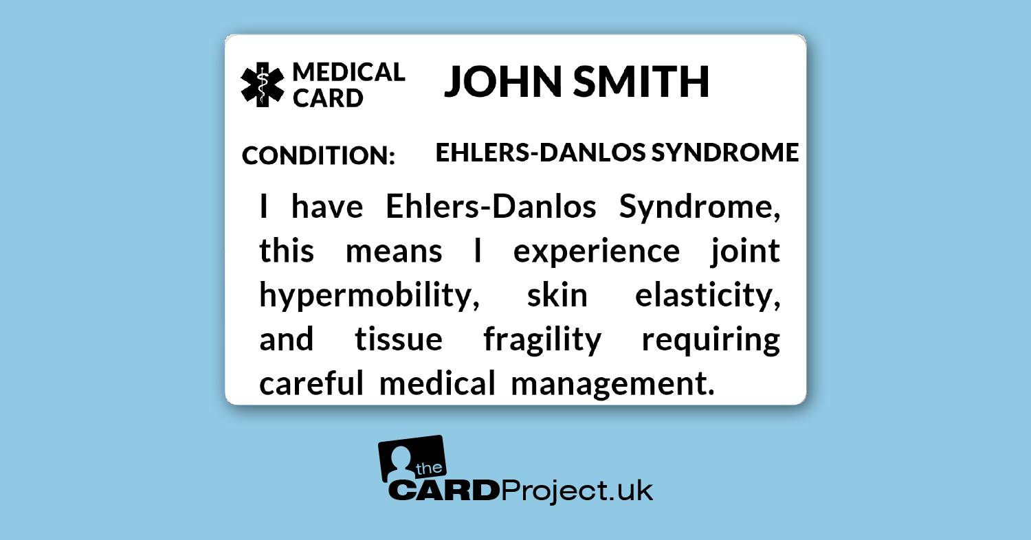 Ehlers-Danlos Syndrome Mono Medical ID Card